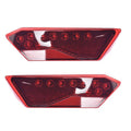 2Pcs Red LED Tail Lights For 2014-2018 Polaris Rzr 1000 XP Turbo - Tinted Smoke