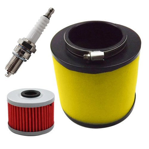 For 1988-2000 Honda FourTrax 300 TRX300 Air Oil Filter Spark Plug Tune Up Kit