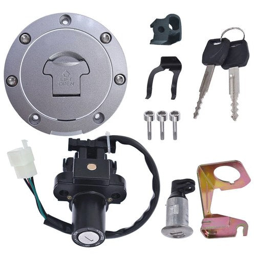 Fuel Gas Cap Ignition Switch Seat Lock Kit For Honda CBR600RR CBR900RR CBR600F4