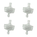 4 Pc Clear Disc In-Line Gas Fuel Filter 3/16" 5mm - 1/4" 6mm Motorcycle Scooter