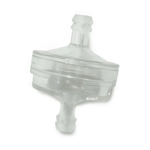 Clear Disc In-Line Gas Fuel Filter 3/16" 5mm - 1/4" 6mm Motorcycle Scooter ATV