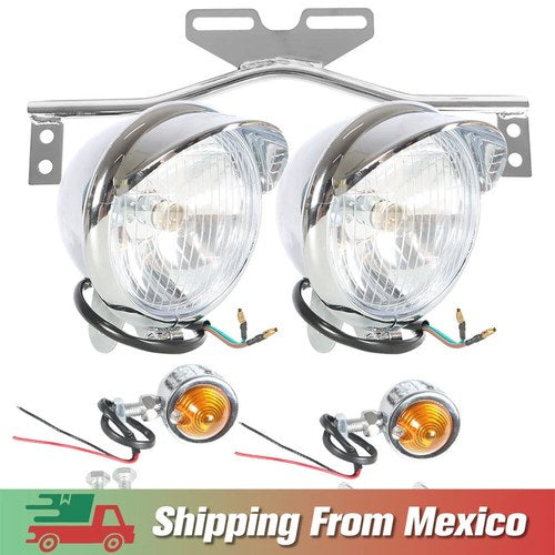 For Honda Driving Spot Fog Light Bar W/ Bracket Turn Signal Motorcycle Mex