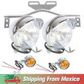 For Honda Driving Spot Fog Light Bar W/ Bracket Turn Signal Motorcycle Mex