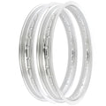 Rising Sun Silver Aluminum Rim Set Kawasaki H1 H2 KZ650 KZ750 KZ900 Z1 KZ1000