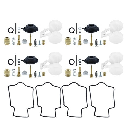 4Sets Carburetor repair kit diaphragm Float For Kawasaki Zx6R Zx600 ZZR600