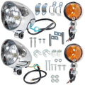 Motorcycle Passing Driving Spot Fog Lamp Turn Signal Light For Suzuki Honda
