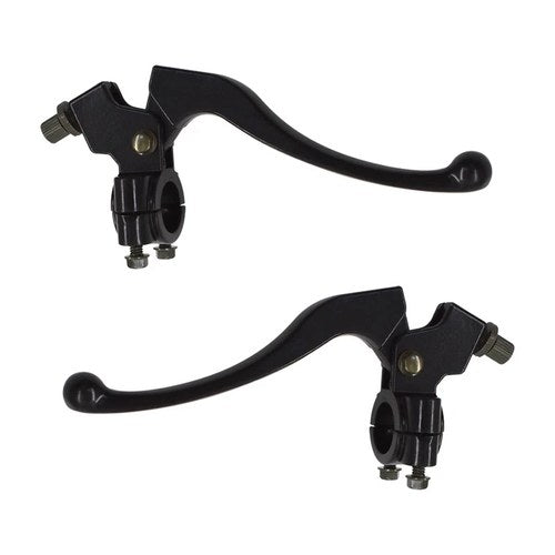Pair L&R Brake Clutch Lever Perch Motorcycle For Honda CR100 CR250 XR250