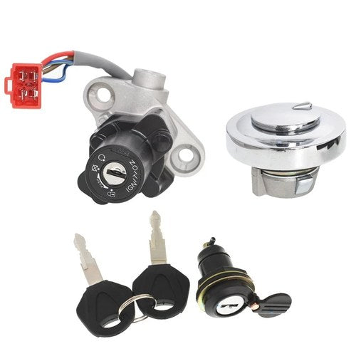 Ignition Switch Fuel Cap Seat Lock Keys For Yamaha V-STAR 650 1100 1999-2016 US