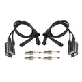 2pcs For Honda Shadow 1100 VT1100 1987-2007 Ignition Coil & Spark Plug & Cap