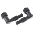 90 Degree Spark Plug Boot Cap Cover Resistor LB05F For ATV Motorcycle ×2