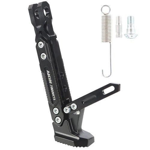 For Motorcycle Universal Adjustable Kickstand CNC Metal Foot Bracket Side Stand