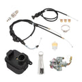 For Yamaha Peewee PW50 PY50 Carburetor Carb Air Filter Box Throttle Choke Cable