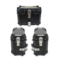 Motorcycle 36L Side Case Hard Saddlebag + 55LTop Case Tail Box Luggage