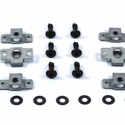 6x 17mm Dzus Fasteners Black Allen Hex Head Quick Release for Fairing Panels