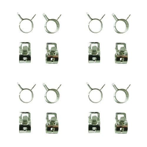 16 Pack 3/16" Heavy Duty Stainless Steel Fuel Line Clips Inner Diameter 5/16"