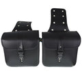 Pair Motorcycle Saddlebags Luggage Side Tool Bag PU Leather For Suzuki Kawasaki