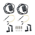 For Yamaha XJ750 1982-83 XJ750M 83 XJ750R 81-83 Ignition Coil Spark Plug W/ Caps