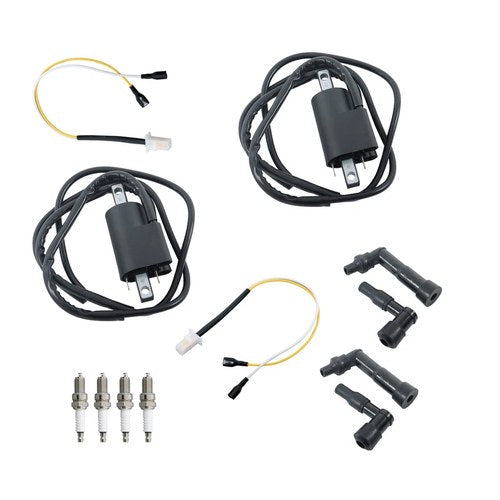 Motorcycle Ignition Coil Spark Plug With Cap Kit For Yamaha XJ750 1981 1982 1983