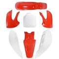 Plastic Fender Fairing Kit For Kawasaki KLX110 2002-2009 Red&White