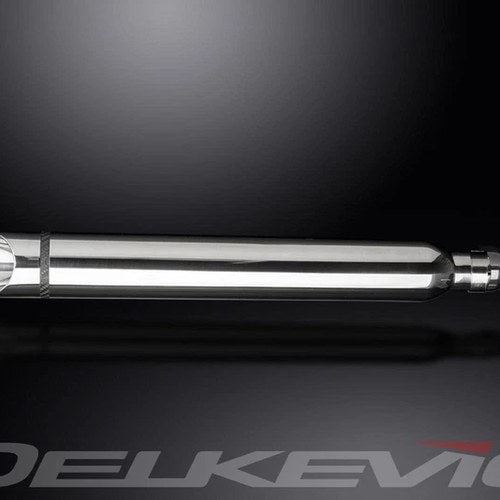Delkevic 21" Stainless Slash Cut Tip Muffler - Yamaha V Star 950 09-17 Exhaust