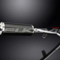 Delkevic 14" Carbon Fiber Oval Muffler - Triumph Trophy SE 1200 - 13-17 Exhaust