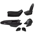 Plastic Fender Front Rear Body Seat Gas Tank Kit Fit For Yamaha PW50 PY50 Black