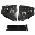 For Sportster 883 PU Leather Motorcycle Saddle Bags Saddlebag Luggage Bag