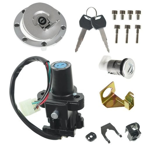 For Honda CBR600RR Ignition Switch Fuel Gas Cap Seat Lock Key Set 2003-2006