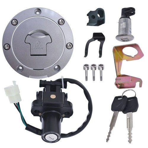 For Honda CBR600F4/F4i 2001-2006 Ignition Switch Fuel Gas Cap Seat Lock Key Set