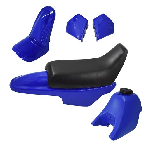 Blue Plastic Fender Body Seat Gas Tank Kit for Yamaha PW50 PY50