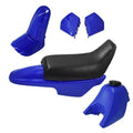 Blue Plastic Fender Body Seat Gas Tank Kit for Yamaha PW50 PY50