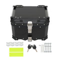 45L Motorcycle Top Case Tail Box Waterproof Luggage Scooter Trunk Storage Black