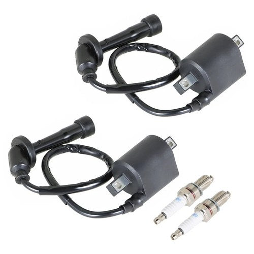 2x Ignition Coil Spark Plug For Yamaha V Star 650 XVS650A Classic XVS650 1998-16