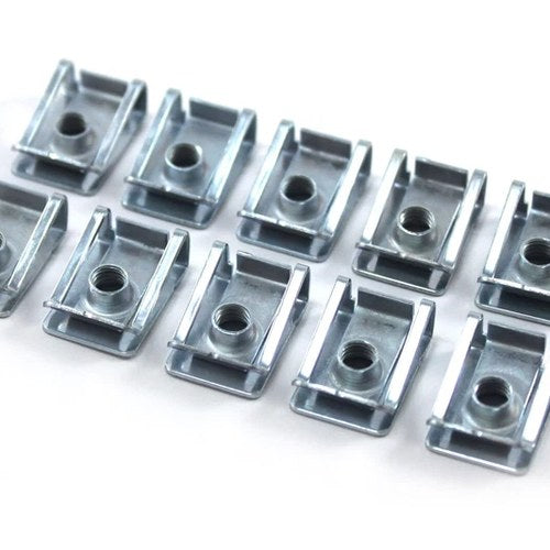 10x Fairing Clips M5 5mm Thread Bodywork Panel Clip Speed Clips Motorcycle U Nut