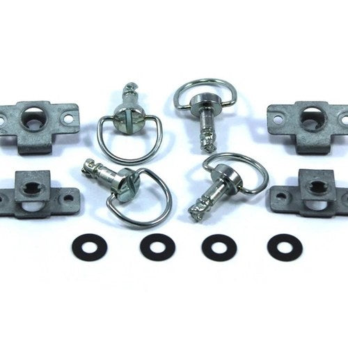 4x Dzus Fasteners Silver D Anello Dzus Fastener Quarter Turn Motorcycle Fairing