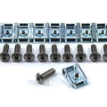 10 x Panel Fasteners C Clips Spire Clip & Stainless Bolts Motorcycle Fairing m6