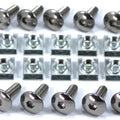 10x Small m5 5mm Motorcycle Fairing Spring Speed Clips & Stainless Steel Bolts