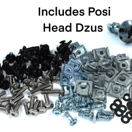 Yamaha R1 2004-2006 Fairing & Screen Stainless Bolt Kit + Pozi Dzus Fasteners