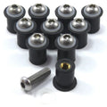 10x Ducati Well Nuts m6 6mm Motorbike Fairing Rub Nut 13mm OD + Stainless Bolts