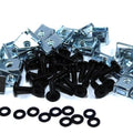 25x m5 Black Aluminium Fairing Bolts & Spire Clips Yamaha Honda Ducati Suzuki