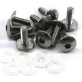 10x Yamaha Motorcycle Fairing Bolts Screws Stainless m5 x 16mm Button Head Bolt
