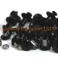 Honda Vtr 1000 Firestorm SC36 1997-2007 Black Aluminium Fairing Bolt Fixings Kit