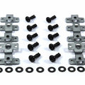 10x Dzus Fasteners 17mm Black Allen Key Head + Rivet Clips Motorcycle Fairing