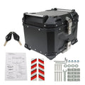 45L Black Motorcycle Top Case Tail Box Waterproof Luggage Scooter Trunk Storage