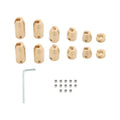 Motorcycle Reusable Brass Wheel Spoke Balance Weights Refill Kits 12 Pack