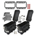 36L Side Case Hard Saddlebags Motorcycle Tour Trunk & Mounting Bracket
