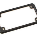 Gloss Black Metal Motorcycle License Plate Frame