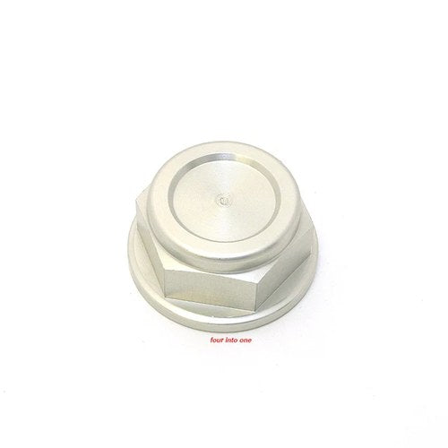 Joker Machine Aluminum Steering Stem Nut - Clear - 12-010S - Honda CB - 24mm