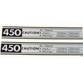 Side Cover Caution Decal Set - Honda CB450K0 CB450 Black Bomber - 1965 - 1968