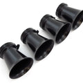 4 Pack Black Air Filter Velocity Stacks 39mm Honda CB500 CB550 CB750 Cafe Bobber